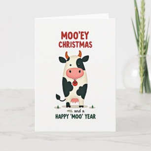 Festive Bovine Holiday Card