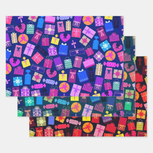 Festive Boxes & Bags Wrapping Paper Sheet