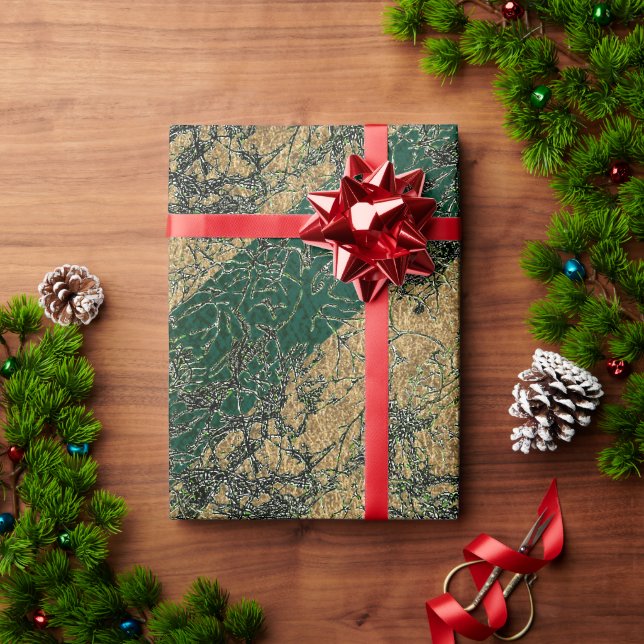FESTIVE BRANCHES wrapping paper (Holiday Gift)