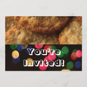 Festive Bright Holiday Cookie Exchange Party Invitation