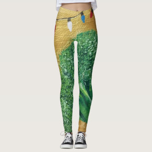 Festive Broccoli Leggings