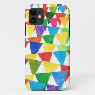 Festive Bunting, Coloured Flags, White Backgroun Case-Mate iPhone Case