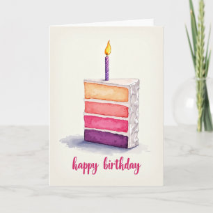 Festive Cake Celebration Card