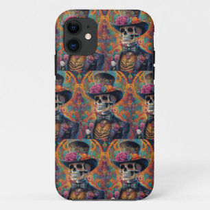 Festive Calaveras Tribute: Sugar Skull Splendour Case-Mate iPhone Case
