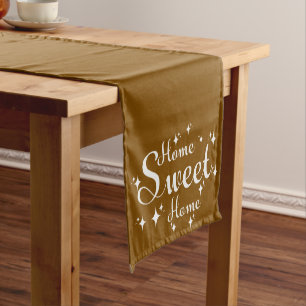 Festive Calligraphy and Stars 'Home Sweet Home' Medium Table Runner