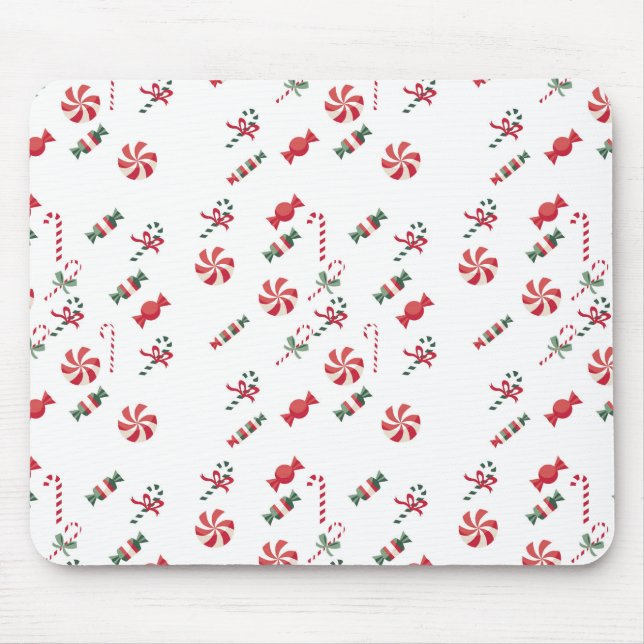 Festive Candy Mouse Pad (Front)