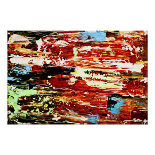 Festive Canvas Modern Colorful Abstract Art Poster