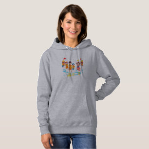Festive Cartoon Celebration Hoodie