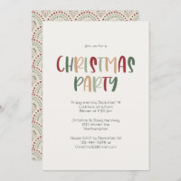 Festive Casual Colourful Christmas Party