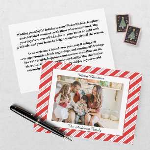 Festive Casual Merry Christmas Photo Card