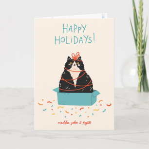 Festive Cat Holiday Card
