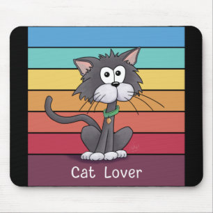 Festive Cat Lover Mouse Pad