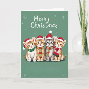 Festive Cats Christmas Cat Lover Card