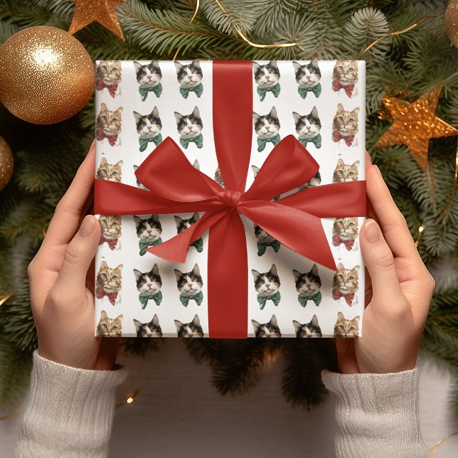 Festive Cats Christmas Wrapping Paper (Creator Uploaded)