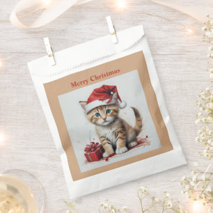 Festive Cats in Christmas Costumes - Holiday Vibes Favour Bags