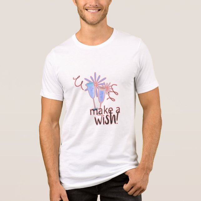 Festive Celebration Clipart Tri-Blend Shirt (Front)