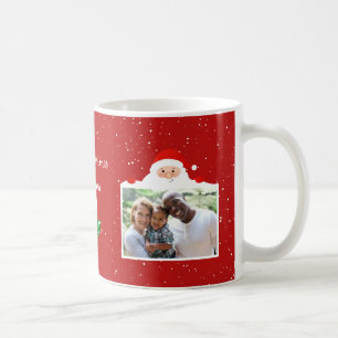 Festive Cheeky Santa - Custom Photo - Personalized Coffee Mug