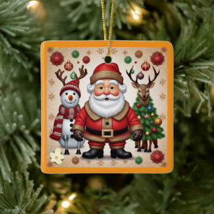 "Festive Cheer" Ceramic Ornament