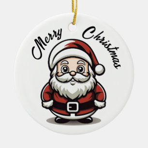 Festive Cheer Santa Claus Christmas Ornament