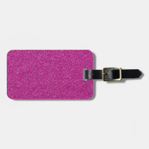 Festive Chic Pink Glitter Background Romantic Luggage Tag