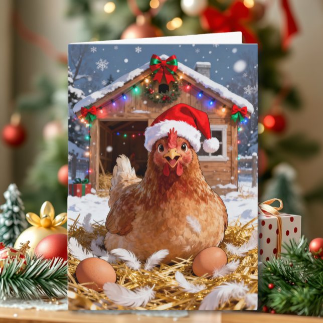 Festive Chicken and Christmas Puns | Funny Card (Creator Uploaded)