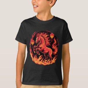 Festive Chinese New Year 2026 Horse Lantern Cultur T-Shirt