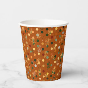 Festive Christmas and New Year paper cup