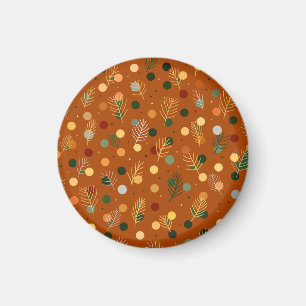 Festive Christmas and New Year pattern Magnet