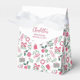 Festive Christmas Baby Shower Favour Box