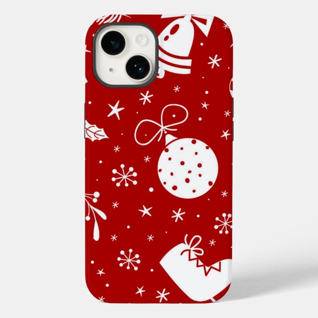 Festive Christmas Background Case-Mate iPhone Case (Back)