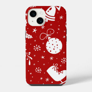 Festive Christmas Background iPhone 14 Case