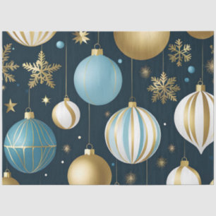 festive christmas balls tissue paper