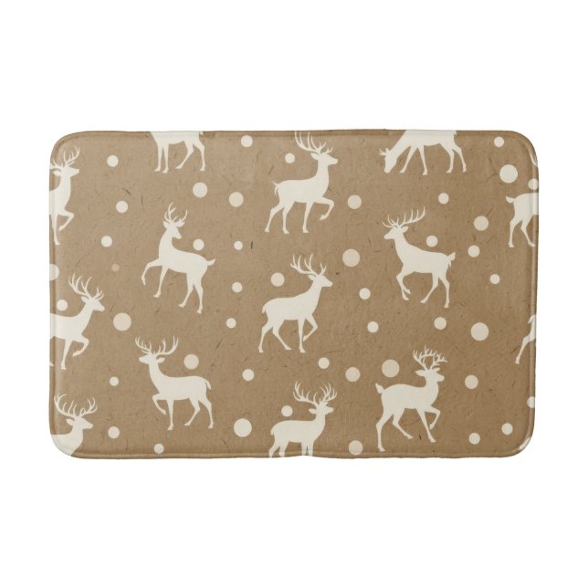 Festive Christmas Bath Mat – Holiday Bathroom Deco (Front)