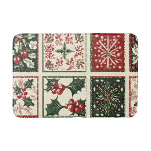 Festive Christmas Bath Mat – Holiday BathroomDecor