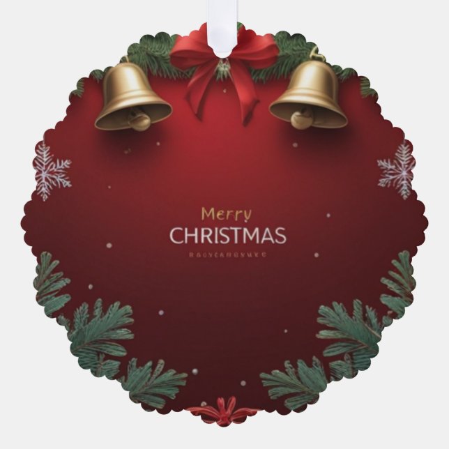 Festive Christmas Bells and Ornaments design  (Front)