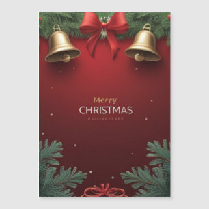 Festive Christmas Bells and Ornaments design card