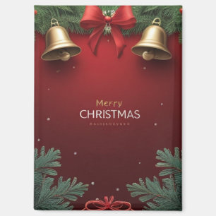 Festive Christmas Bells and Ornaments design Magnet