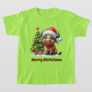 Festive Christmas boys Buffalo add text T-Shirt