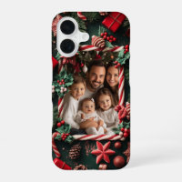 Festive Christmas Candy Cane Custom Photo