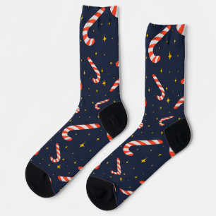 Festive Christmas Candy Cane socks