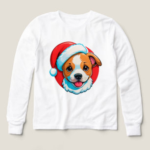Festive Christmas Cartoon Dog