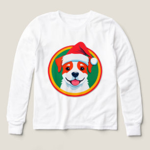 Festive Christmas Cartoon Dog