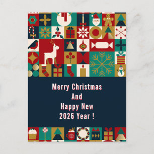 Festive Christmas Collage 🎄✨Holiday Cheer Vintage Holiday Postcard