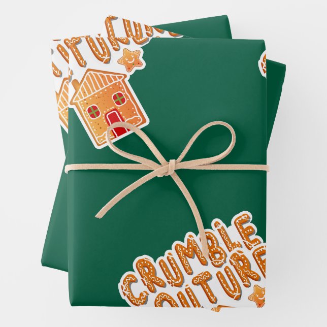 Festive Christmas Cookie Gift Wrap (In situ)