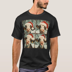 Festive Christmas Cow T-Shirt