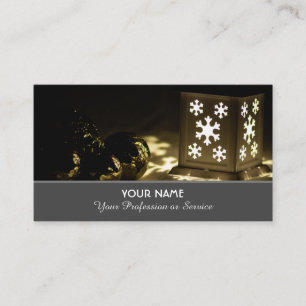 Festive Christmas decoration celebration Business Card