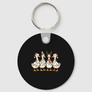 Festive Christmas Ducks Decorative Jolly Xmas Holi Key Ring