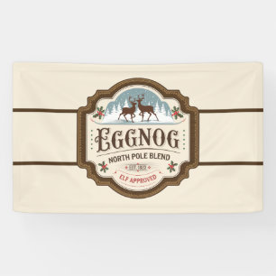 Festive Christmas eggnog  vendors  Banner