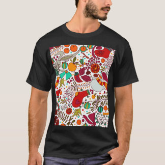 Festive Christmas Elements Seamless Design T-Shirt
