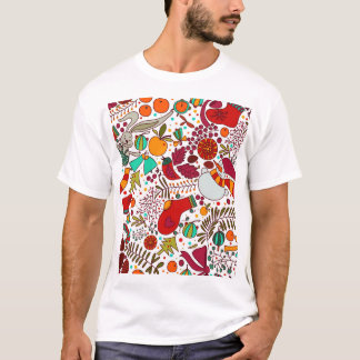 Festive Christmas Elements Seamless Design T-Shirt